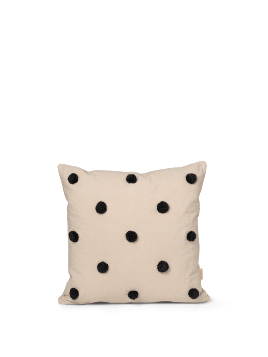 Dot Tufted Cushion - Sand/Black