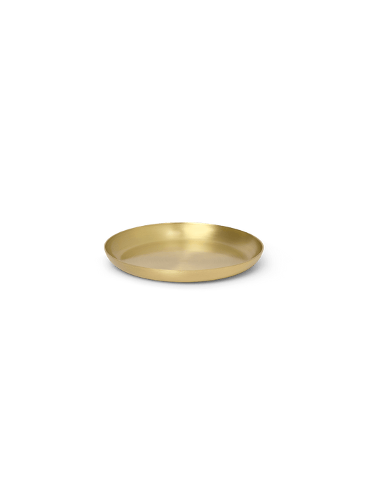 Basho Tray - Round - Brass