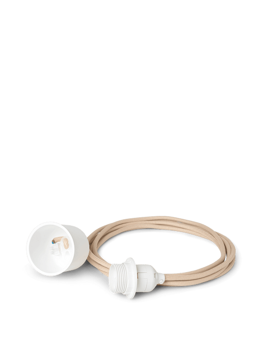 Fabric cord set 4m - Pendant - Sand