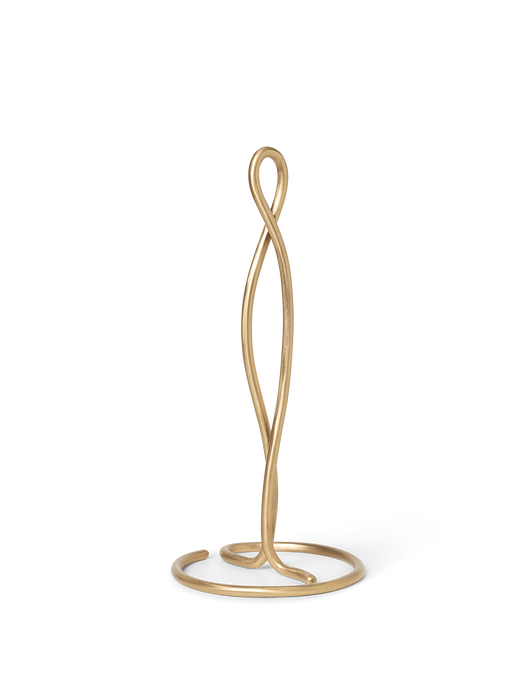 Curvature Paper Towel Holder - Brass