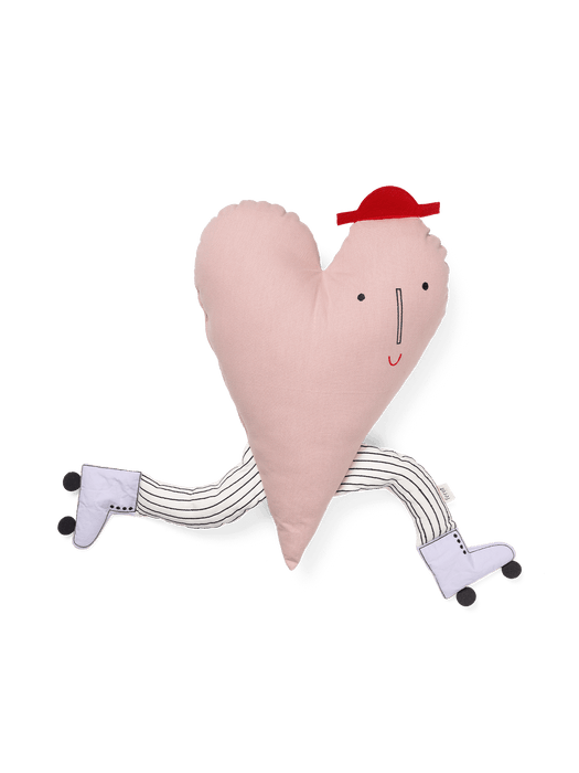 Heart Cushion - Dusty Rose