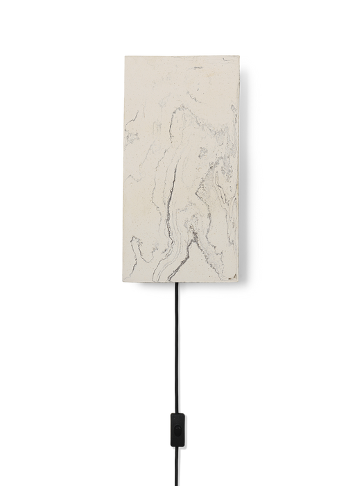 Argilla Wall Lamp - Rectangular - Marble White