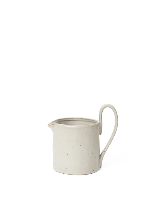 Flow Milk Jar - Off-white Speckle