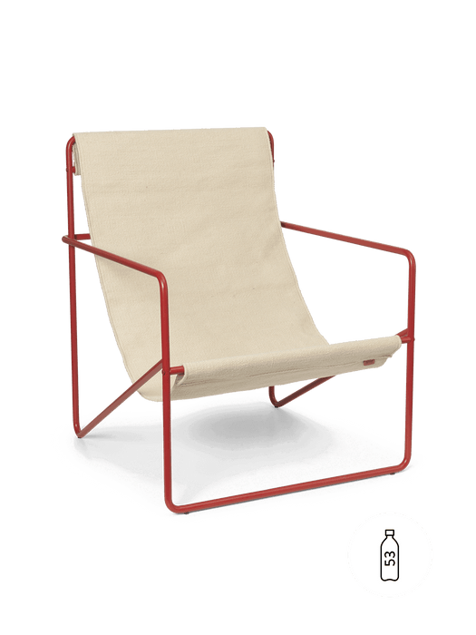 Desert Lounge Chair - Poppy Red/Cloud