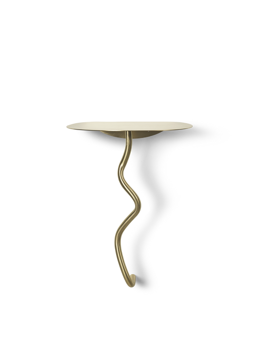 Curvature Wall Table - Brass