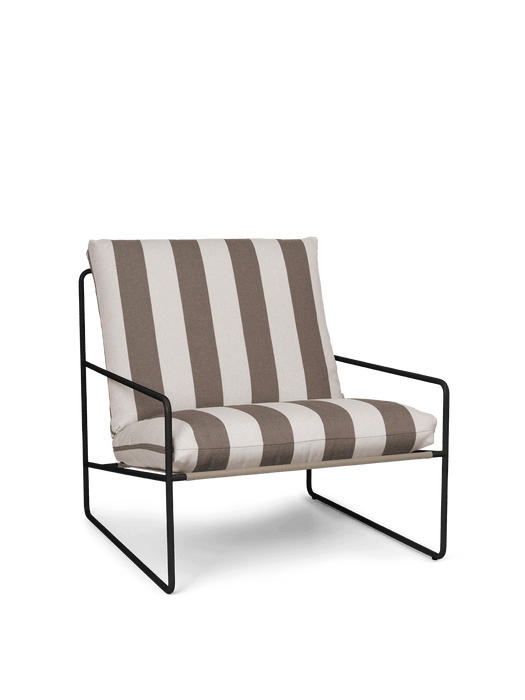 Desert 1-seater - Stripe - Black/Chocolate