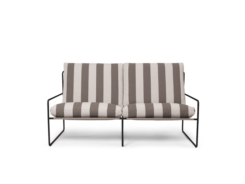 Desert 2-seater - Stripe - Black/Chocolate