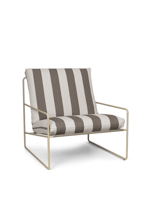 Desert 1-seater - Stripe - Cashmere/Chocolate