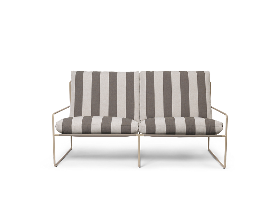 Desert 2-seater - Stripe - Cashmere/Chocolate