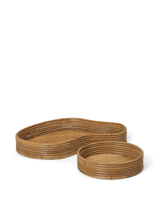 Isola Trays - Set of 2 - Natural Stained