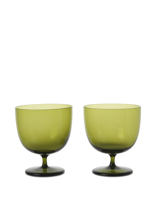 Host Water Glasses - Set of 2 - Moss Green