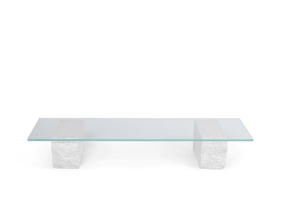 Mineral Display Table - Bianco Curia