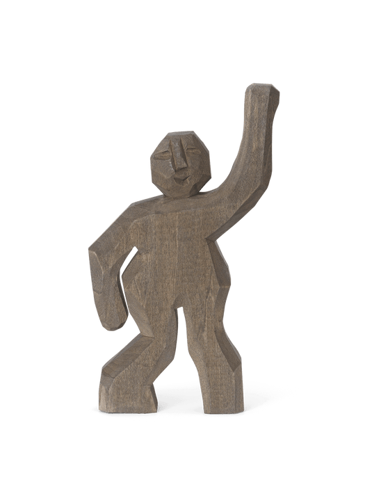 Aksel Hand-Carved Figure - Anthracite