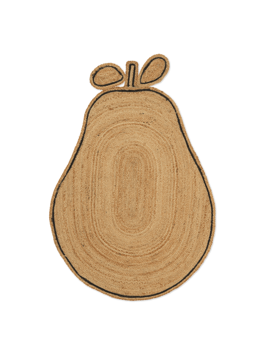 Pear Braided Jute Rug - Natural