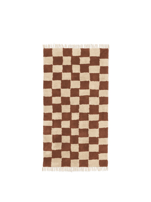 Mara Washable Rug - Rust/Warm Sand