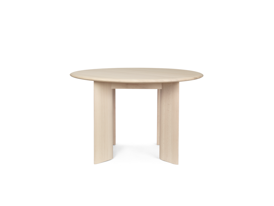 Bevel Table - Round Ø117 - White Oiled Beech