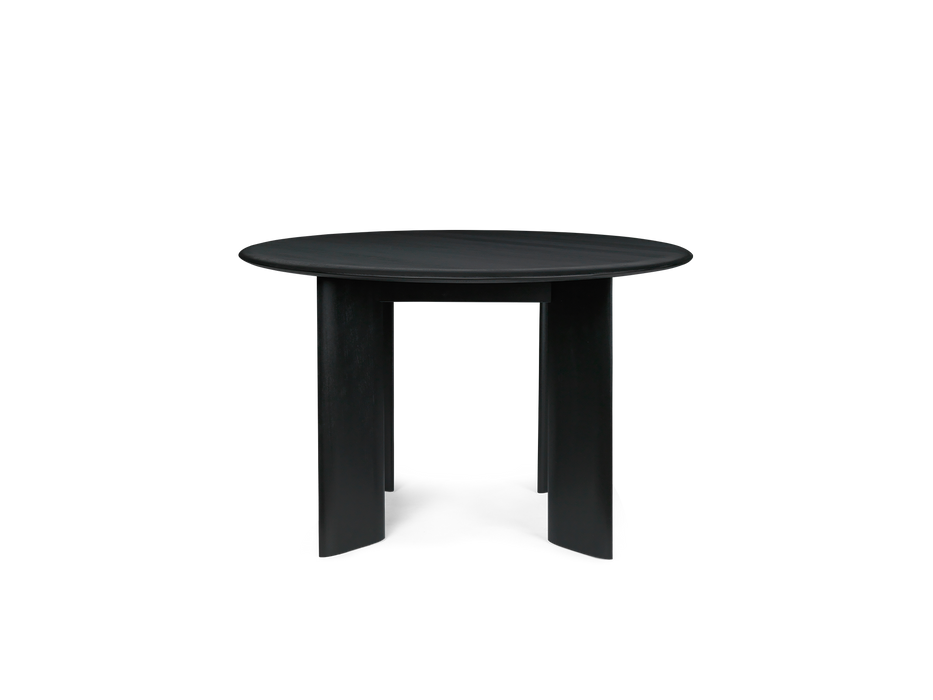 Bevel Table - Round Ø117 - Black Oiled Beech