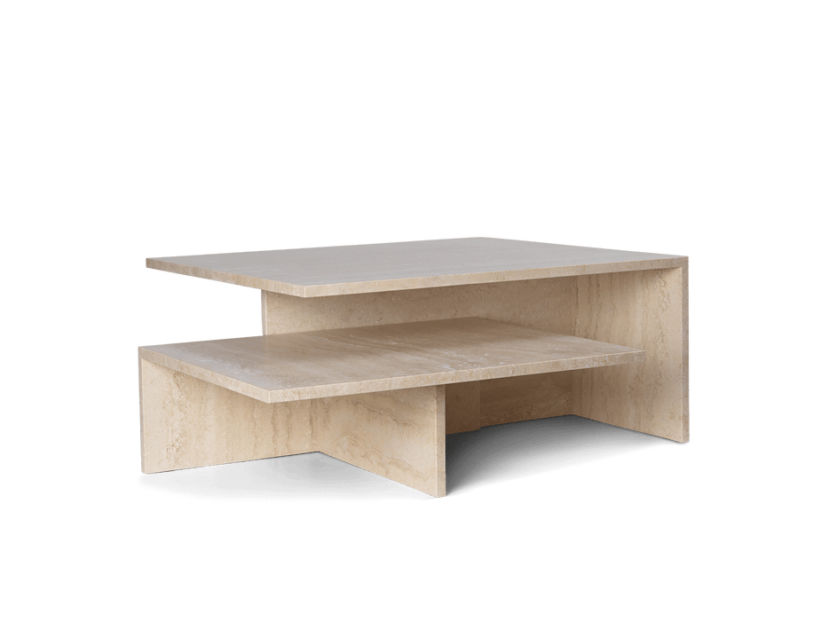 Distinct Grande Duo Tables - Travertine