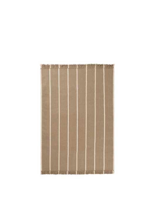 Calm Kelim Rug - Dark Sand/Off-white