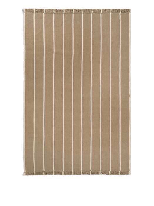 Calm Kelim Rug - Dark Sand/Off-white