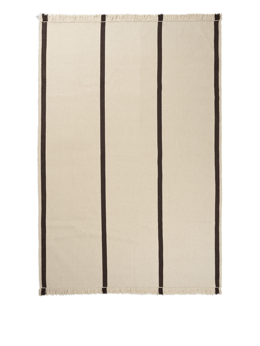 Calm Kelim Rug - Off-white/Coffee