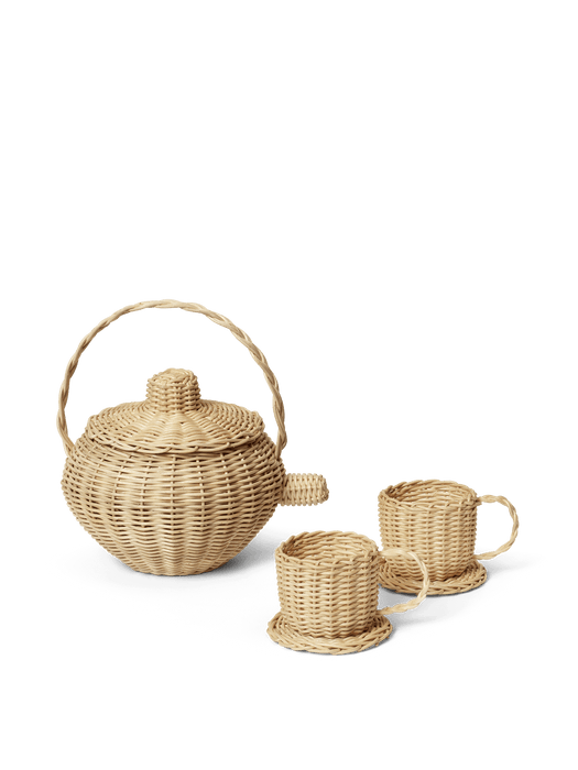 Rattan Tea Set - Natural