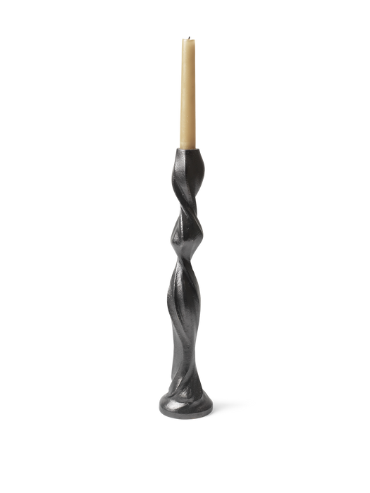 Gale Candle Holder - Large - Blackened Aluminium