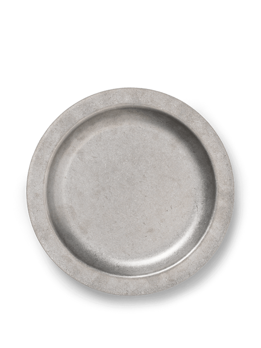 Tumbled Plate - Stainless Steel