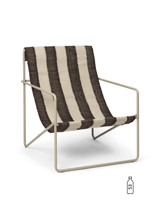 Desert Lounge Chair - Cashmere/Off-white/Chocolate