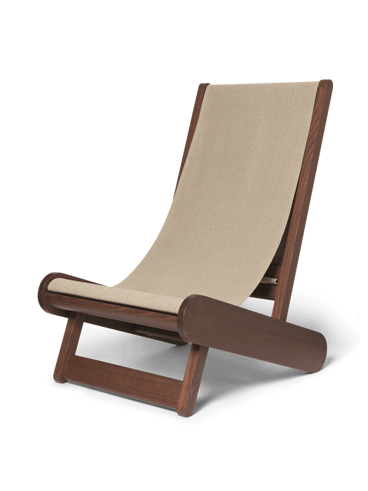 Hemi Lounge Chair - Dark Stained/Natural