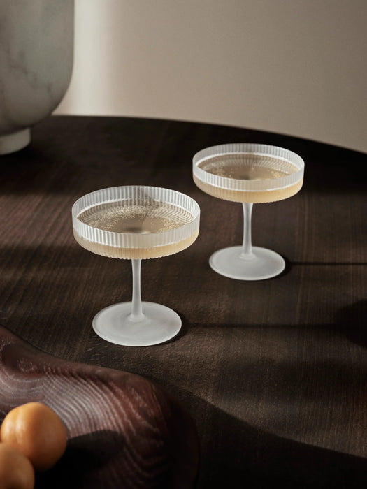 Ripple Champagne Saucers - Set of 2