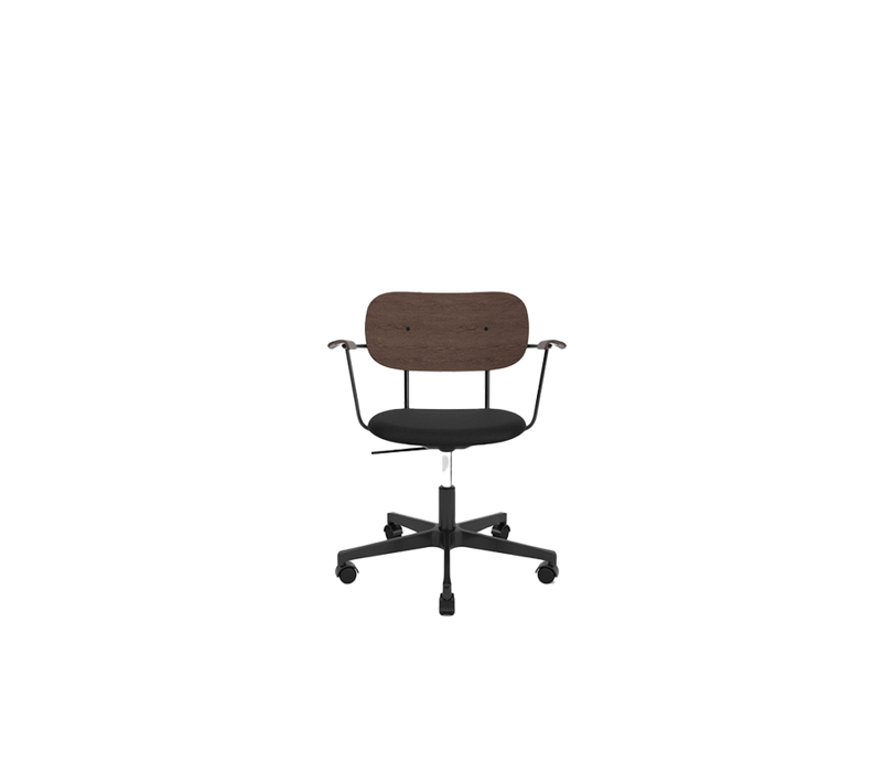 Co Task Chair, Seat Upholstered w/armrest, Black base