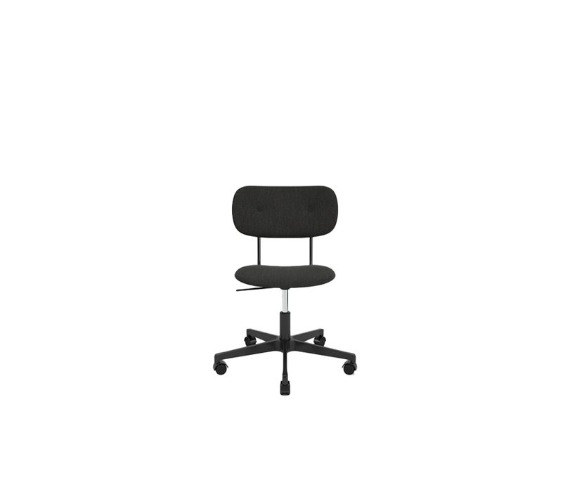 Co Task Chair, Fully Upholstered, Black base