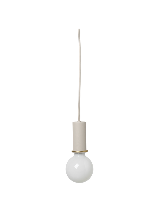 Socket Pendant Low - Light Grey