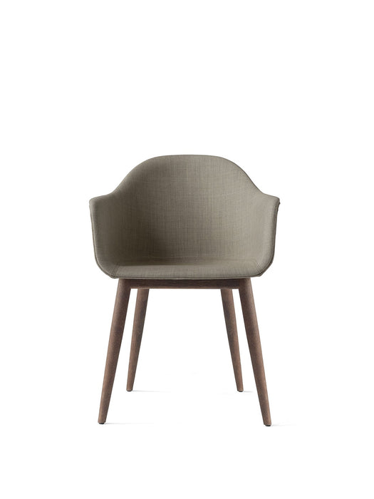 Harbour Dining Chair, Wooden Base, upholstered