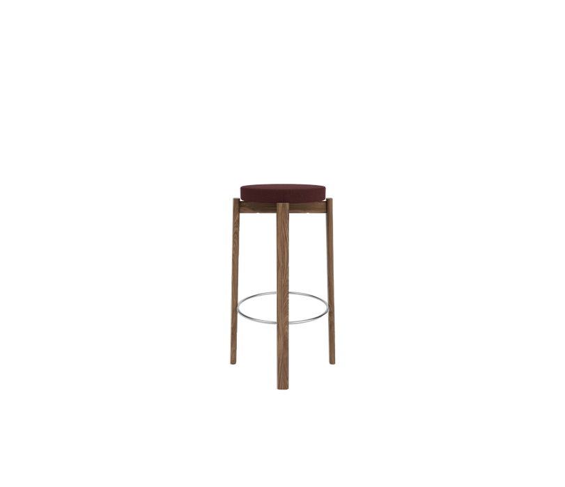 Passage Bar Stool, Upholstered Seat