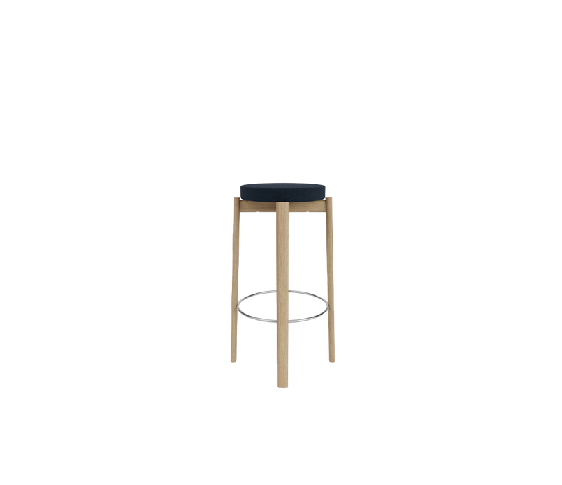 Passage Bar Stool, Upholstered Seat